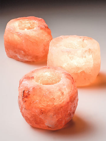 Yoga Studio Himalayan Salt Candle Tealight Holder - Natural